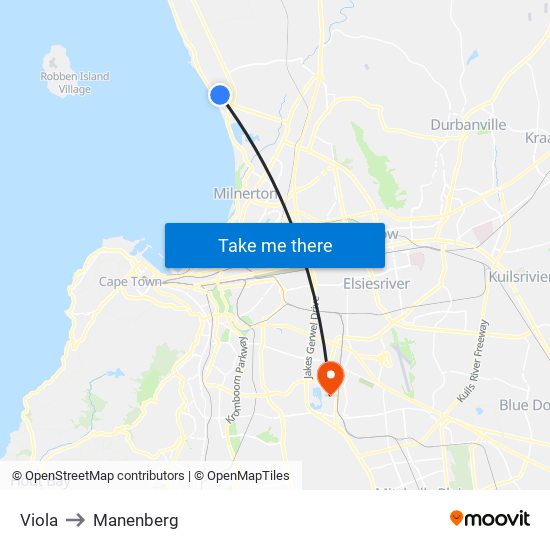 Viola to Manenberg map