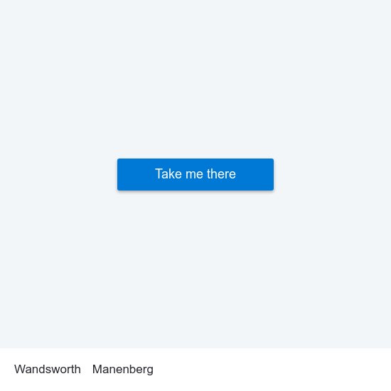 Wandsworth to Manenberg map