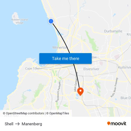 Shell to Manenberg map