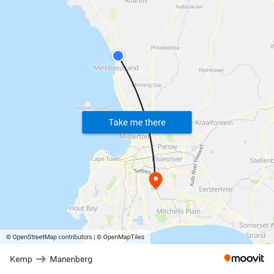 Kemp to Manenberg map