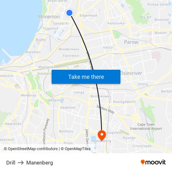 Drill to Manenberg map