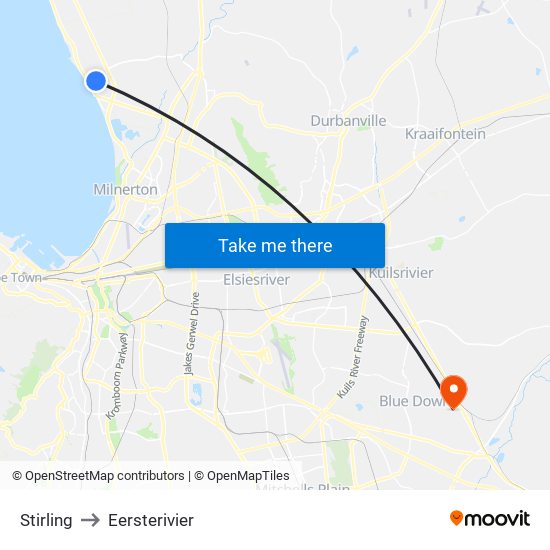 Stirling to Eersterivier map