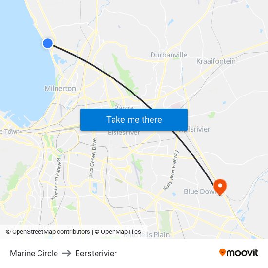 Marine Circle to Eersterivier map