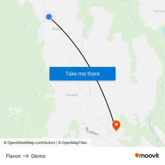 Flavon to Denno map