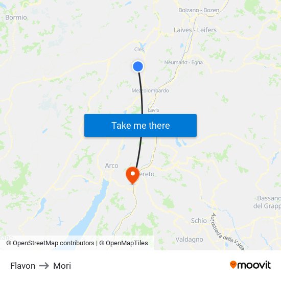 Flavon to Mori map