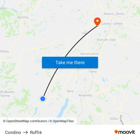 Condino to Ruffrè map