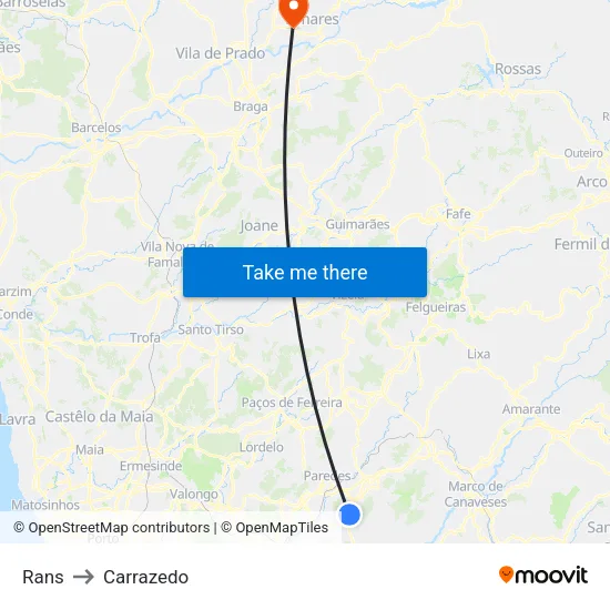 Rans to Carrazedo map
