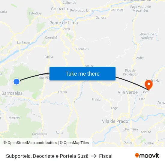Subportela, Deocriste e Portela Susã to Fiscal map