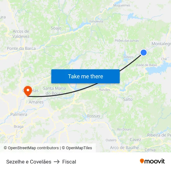 Sezelhe e Covelães to Fiscal map