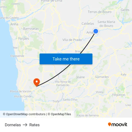 Dornelas to Rates map