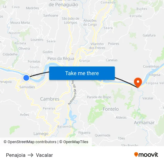 Penajoia to Vacalar map