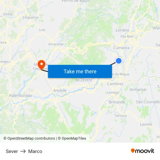 Sever to Marco map