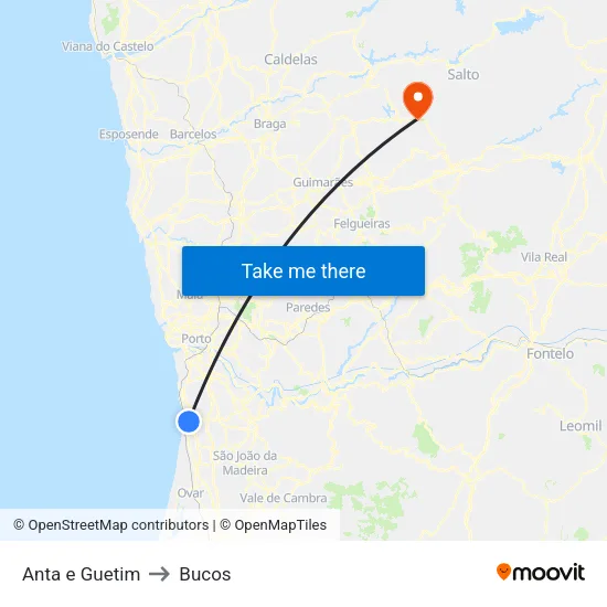 Anta e Guetim to Bucos map