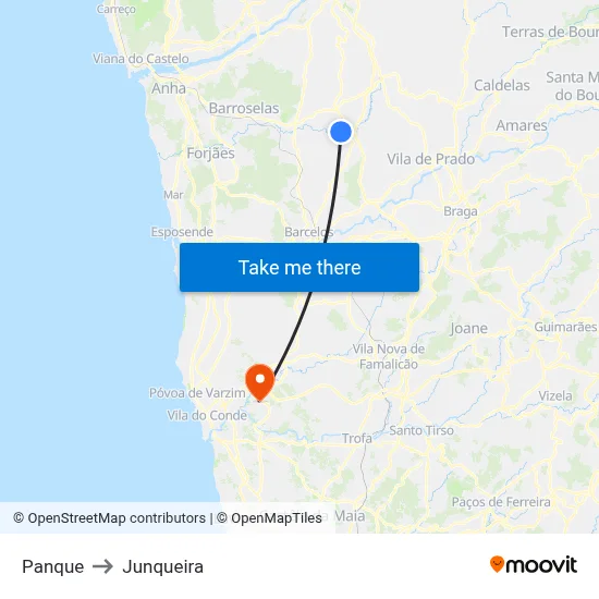 Panque to Junqueira map