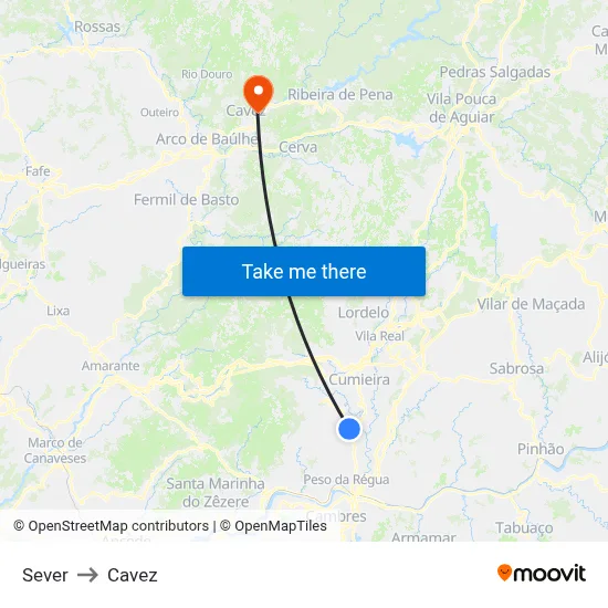 Sever to Cavez map