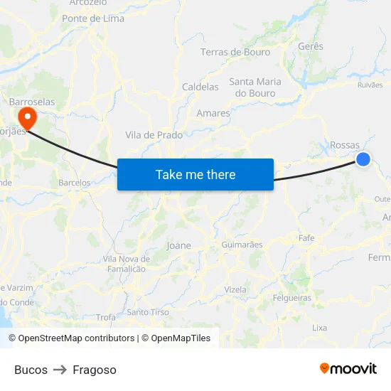 Bucos to Fragoso map
