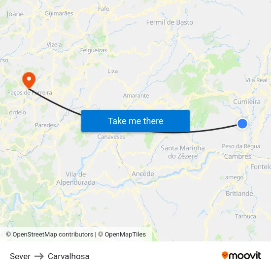 Sever to Carvalhosa map