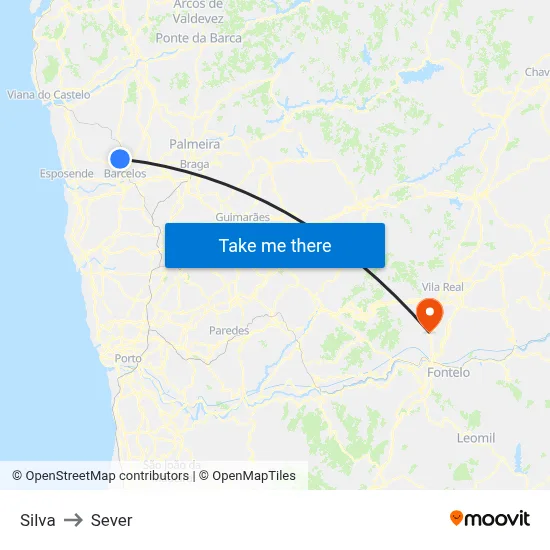 Silva to Sever map