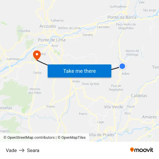 Vade to Seara map