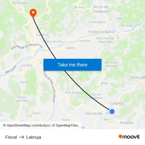 Fiscal to Labruja map