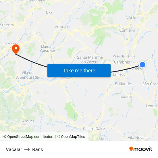 Vacalar to Rans map