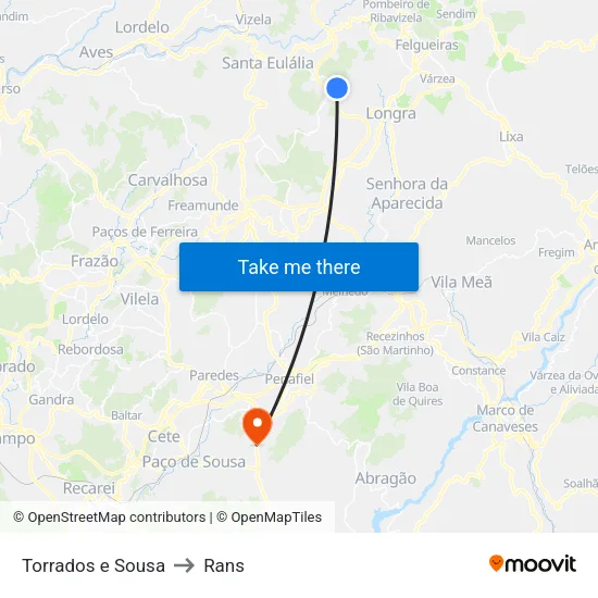 Torrados e Sousa to Rans map