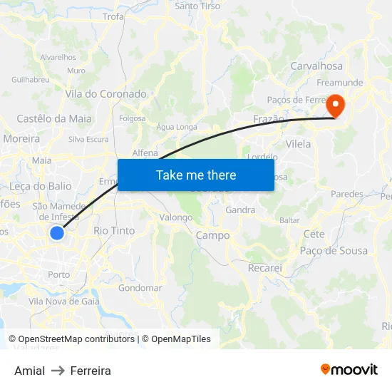 Amial to Ferreira map