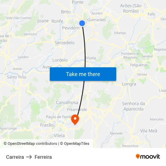 Carreira to Ferreira map