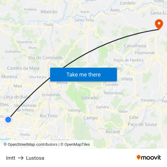 Imtt to Lustosa map