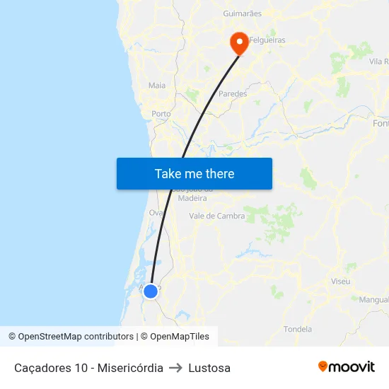 Caçadores 10 - Misericórdia to Lustosa map