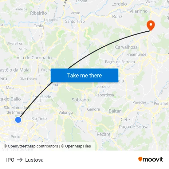 IPO to Lustosa map