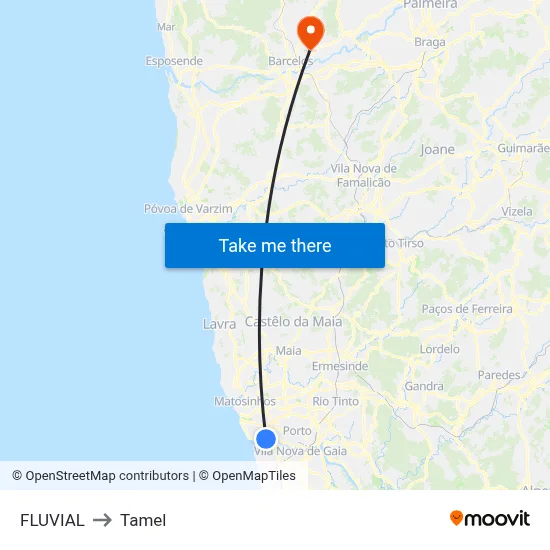 FLUVIAL to Tamel map
