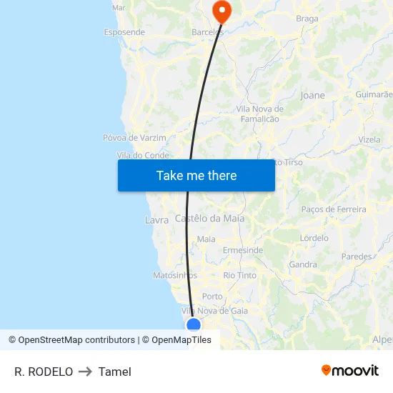 R. RODELO to Tamel map