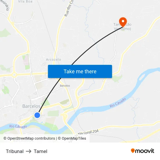 Tribunal to Tamel map