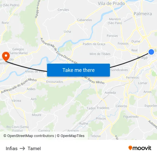 Infias to Tamel map