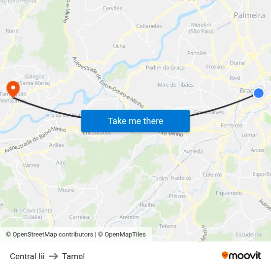 Central Iii to Tamel map
