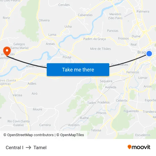 Central I to Tamel map