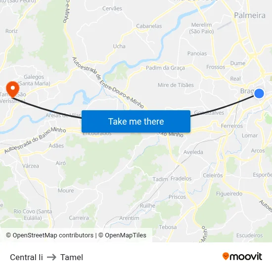 Central Ii to Tamel map