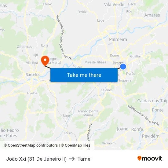 João Xxi (31 De Janeiro Ii) to Tamel map