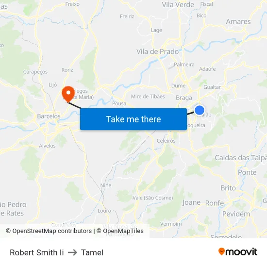 Robert Smith Ii to Tamel map