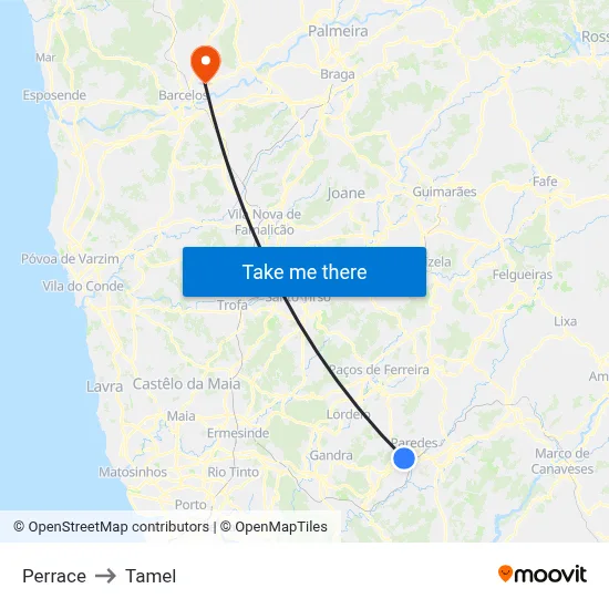 Perrace to Tamel map
