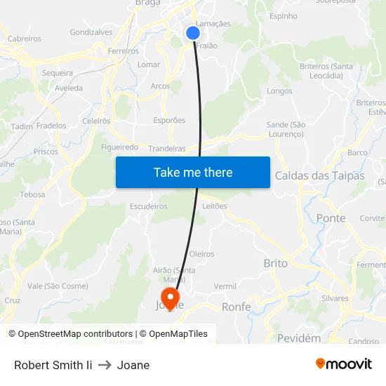 Robert Smith Ii to Joane map