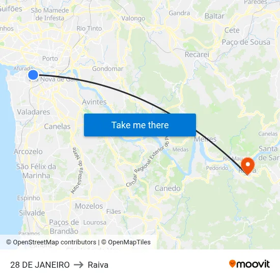 28 DE JANEIRO to Raiva map