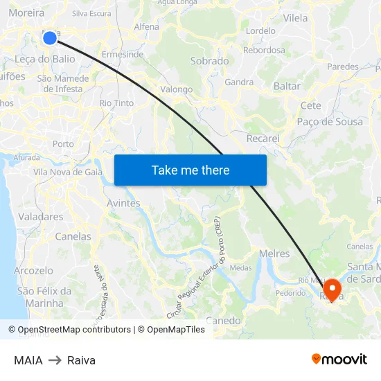 MAIA to Raiva map