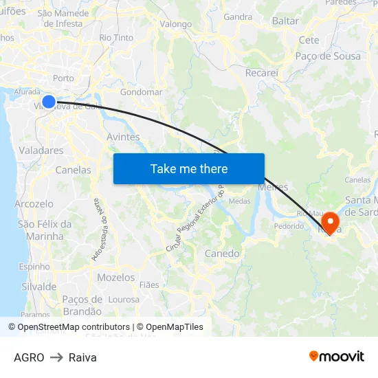 AGRO to Raiva map