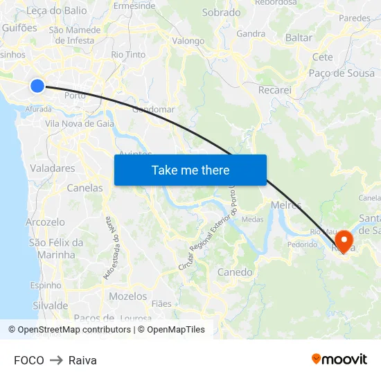 FOCO to Raiva map
