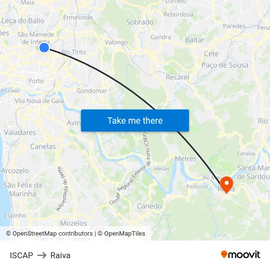 ISCAP to Raiva map