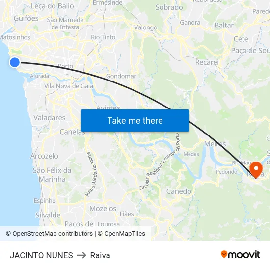 JACINTO NUNES to Raiva map