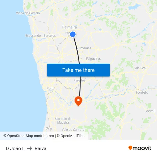 D João Ii to Raiva map