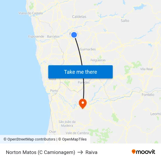 Norton Matos (C Camionagem) to Raiva map